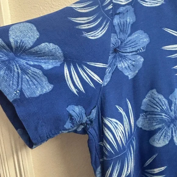 Caribbean‎ Silk Blend Shirt in Blue and White - Picture 2 of 7